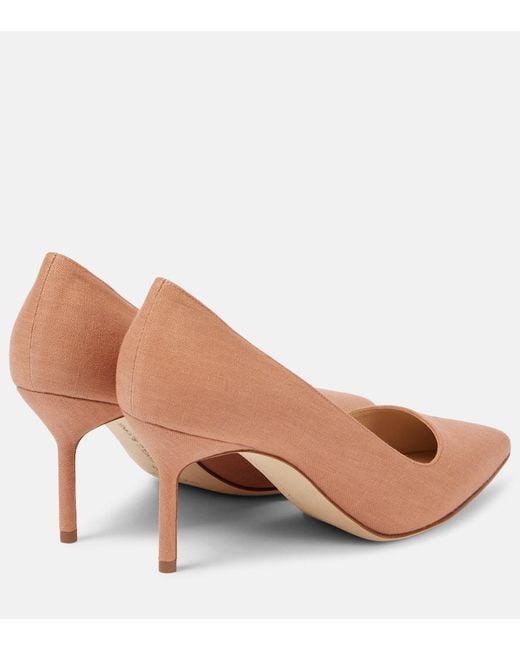 Manolo Blahnik Natural Tora 70 Pumps