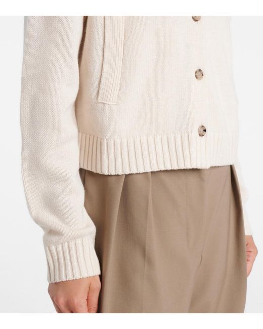 Jardin Des Orangers Natural Wool And Cashmere Cardigan