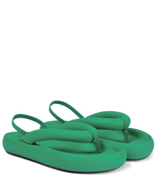 Sandali infradito Orene in pelleIsabel Marant in Pelle di colore Verde |  Lyst
