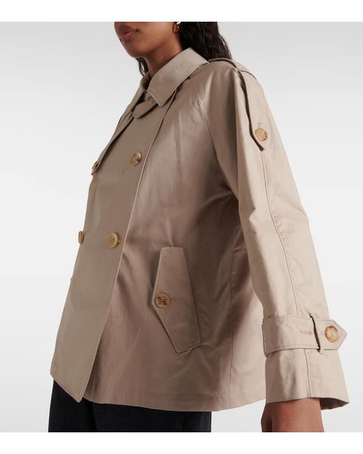 Trench cropped The Cube Dtrench di Max Mara in Natural