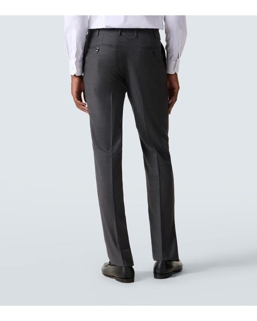 Traje De Lana Virgen Kiton de hombre de color Black