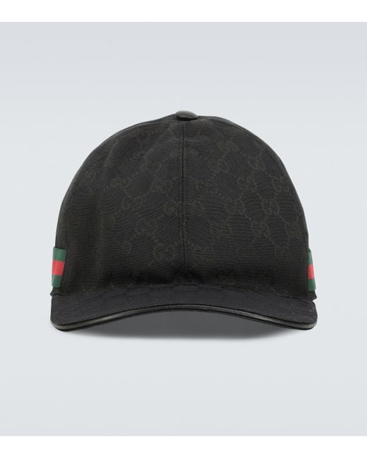 Gucci Baseball-Cap mit Webstreifen in Schwarz | Lyst CH