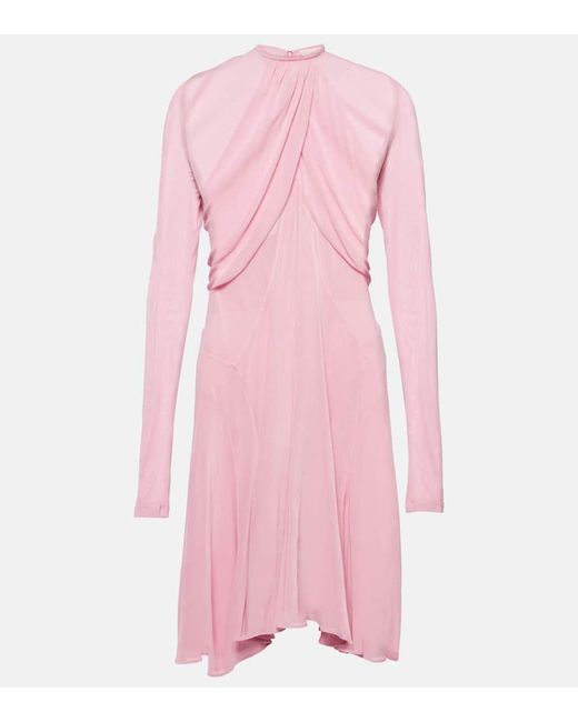 Isabel Marant Pink Rosemagd Asymmetric Jersey Midi Dress