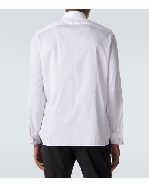 Rubinacci White Cotton Shirt for men