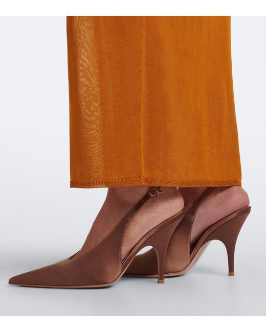 Pumps Slingback Sofia di Gianvito Rossi in Brown