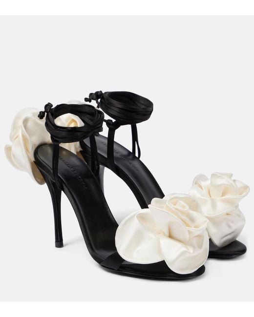 Magda Butrym Black Sandalen 105 Aus Satin