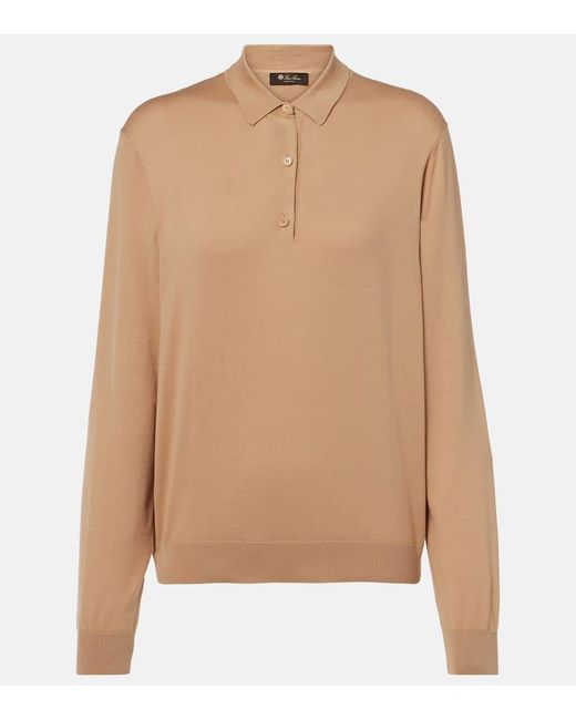 Polo Ice Wish De Algodon Loro Piana de color Brown