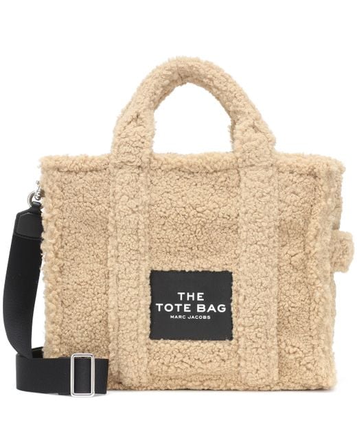 Tote The Teddy Small Traveler Marc Jacobs de color Natural