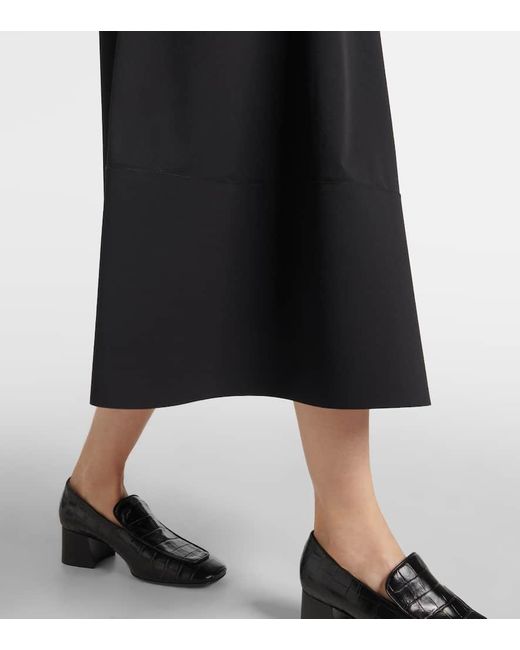 Max Mara Black Leisure Midirock Aus Jersey