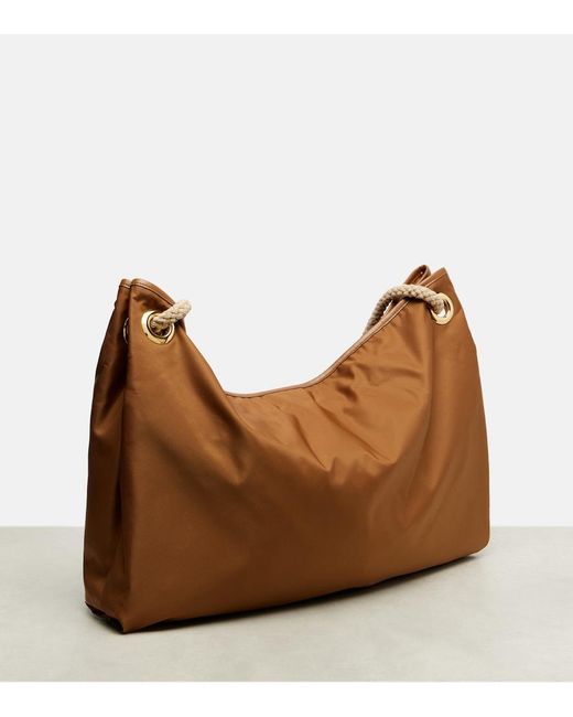Prada Brown Mariner Re-Nylon Large Shoulder Bag