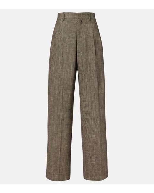 Phoebe Philo Gray Low-Rise Wide-Leg Pants