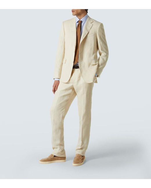 Canali Blue Cotton Poplin Shirt for men