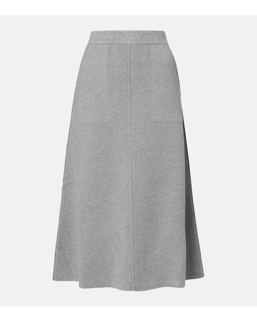Max Mara Gray Midirock Vortice