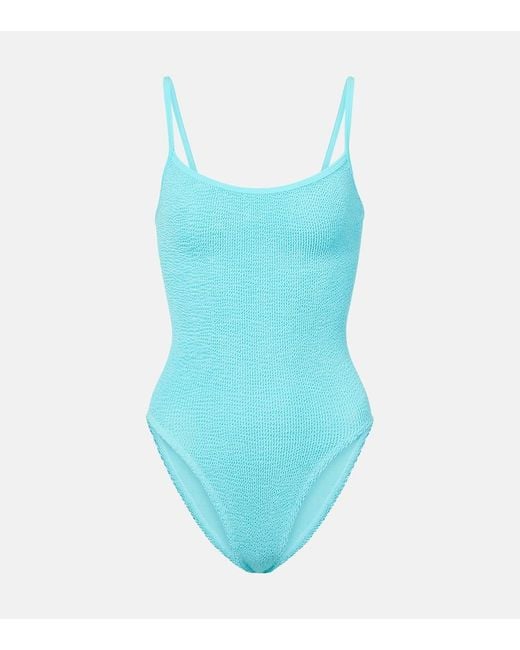 Hunza G Blue Badeanzug Pamela