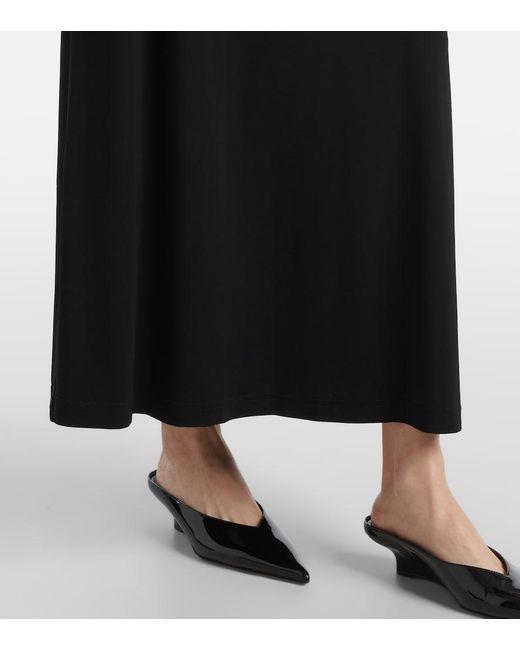 Totême Black Jersey Maxi Dress