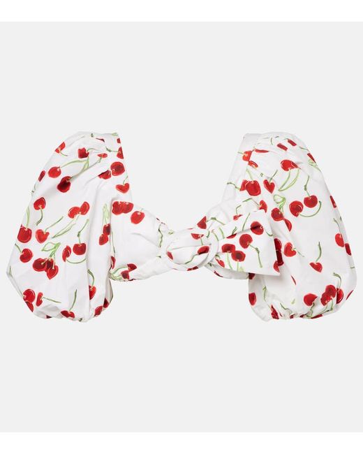 Adriana Degreas Red Top Aus Baumwolle