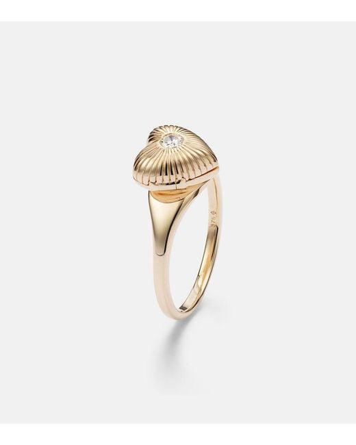 PERSÉE White 9Kt Ring With Diamond
