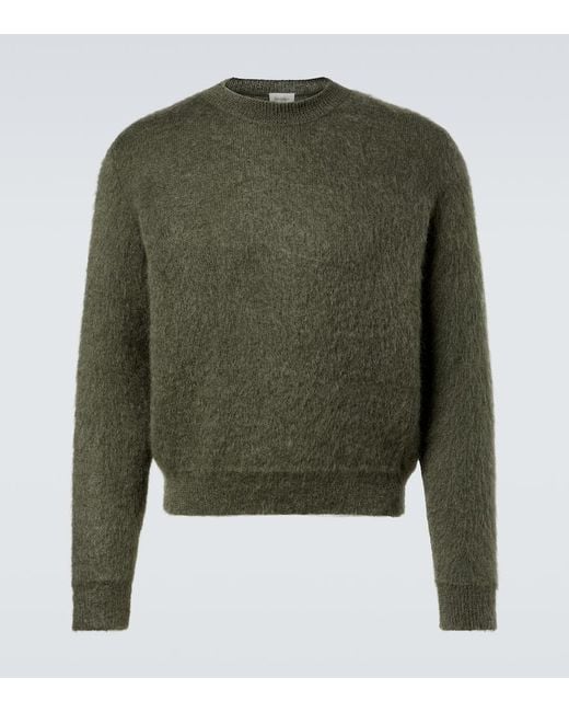 Pull En Mohair Et Laine Melanges Saint Laurent pour homme en coloris Green