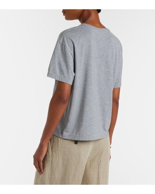 Totême  Gray Jersey T-Shirt
