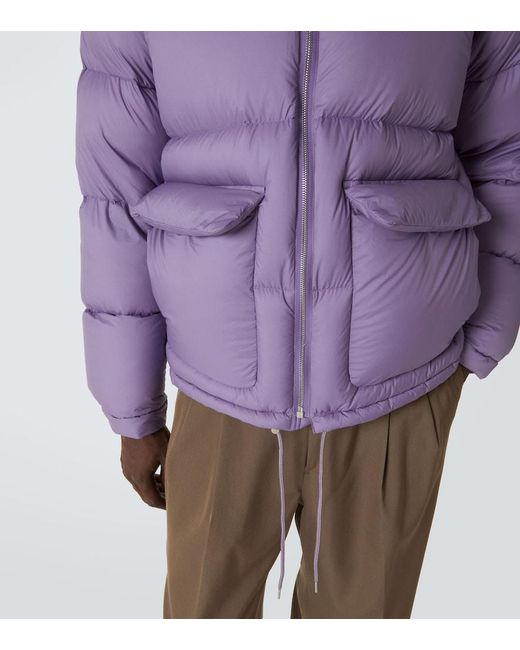 Auralee Purple Ripstop Down Jacket for men