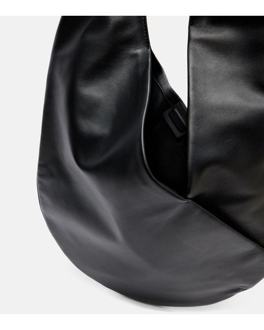 Aesther Ekme Black Ora Leather Shoulder Bag