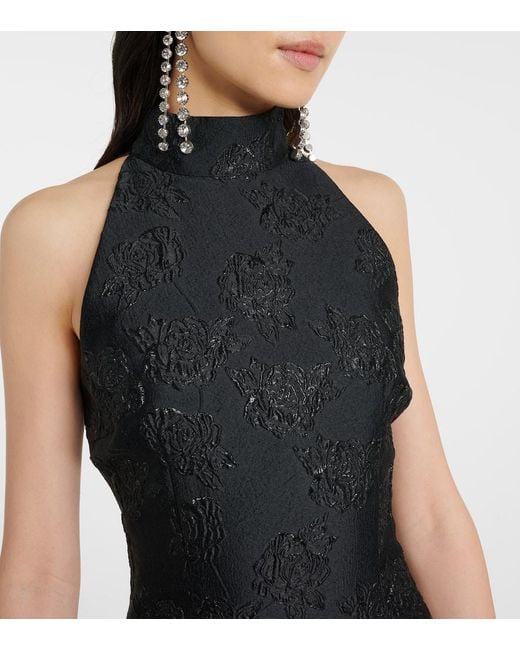 ROTATE BIRGER CHRISTENSEN Black Minikleid Aus Jacquard