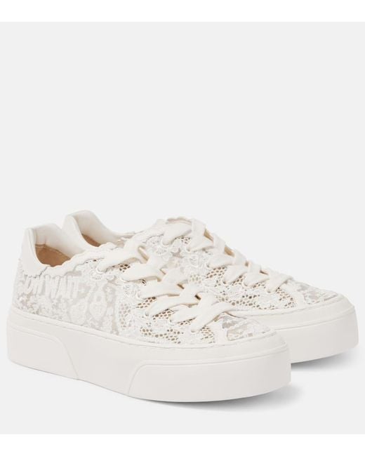 Zimmermann White Pixie Lace Sneakers