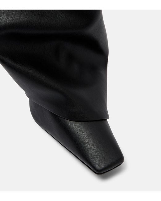The Attico Black Robin Otk 95 Over-The-Knee Boots