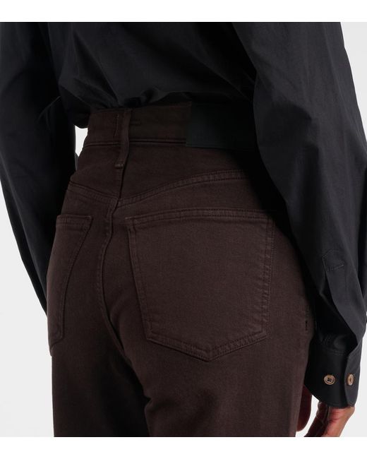 Citizens of Humanity Brown Palma High-Rise Straight Jeans