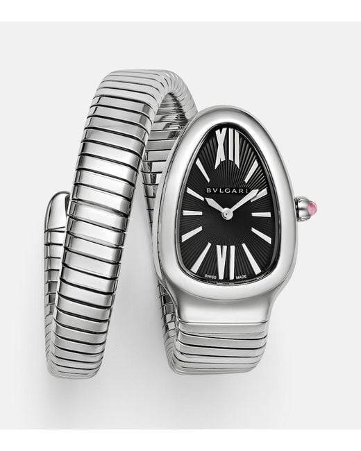 BVLGARI Metallic Serpenti Tubogas 35Mm Stainless Steel Watch