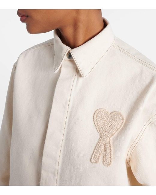 Camisa Ami De Cour De Algodon AMI de color Natural