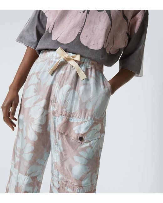 Pantaloni A Gamba Larga di Dries Van Noten in Gray da Uomo