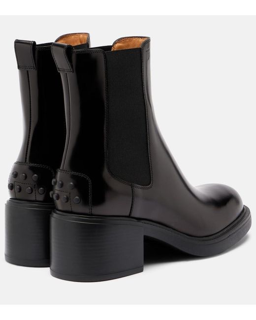 Tod's Black 60 Leather Chelsea Boots