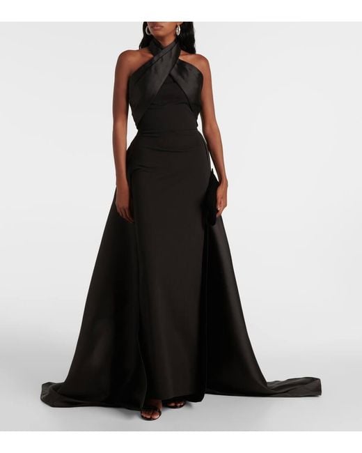 Solace London Black Trost London Long Rumi Kleid