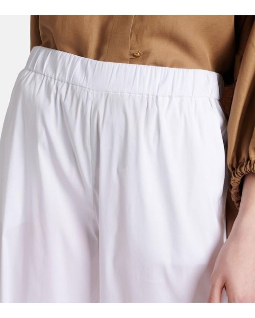 Pantaloni a gamba larga Esperia di Max Mara in White