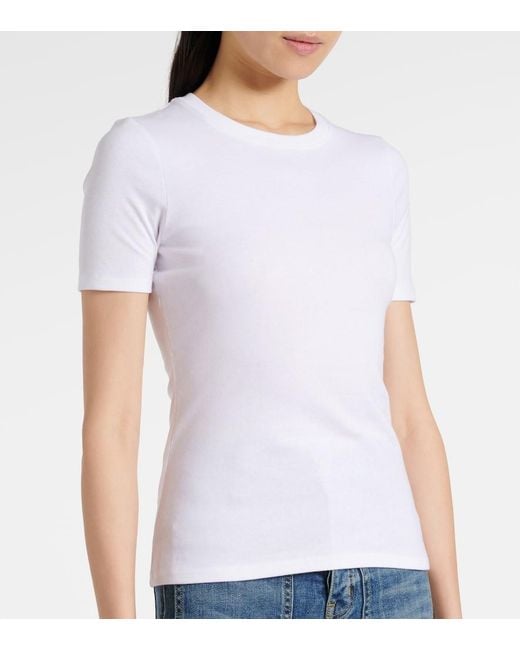 Nili Lotan White Elin Cotton Jersey T-Shirt