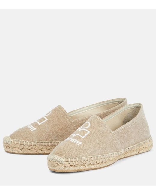 Isabel Marant Natural Canae Canvas Espadrilles