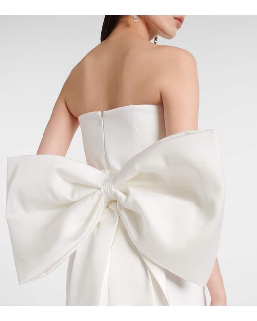 Vestido De Novia Nefertiti De Saten Con Lazo The New Arrivals Ilkyaz Ozel de color White