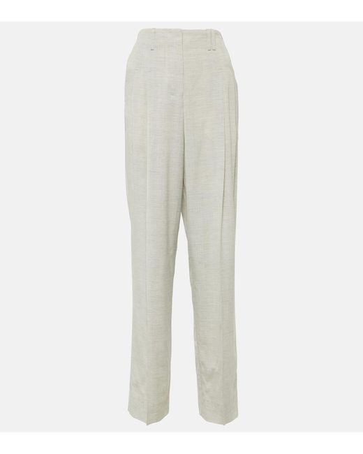 Jacquemus White Le Pantalon Titolo High-rise Pants