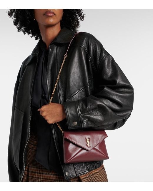 Borsa A Tracolla Cassandre Mini di Saint Laurent in Red