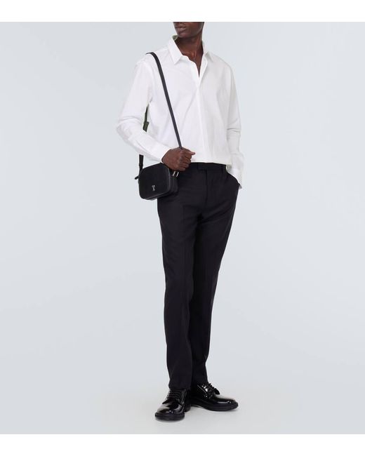 Camicia in popeline di cotone di AMI in White da Uomo