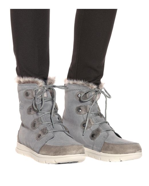 sorel grey explorer joan boots