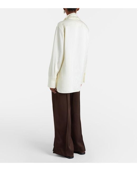 Jil Sander Brown Wide-Leg Pants