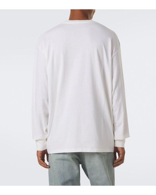 A.PRESSE White Cotton And Cashmere T-Shirt for men
