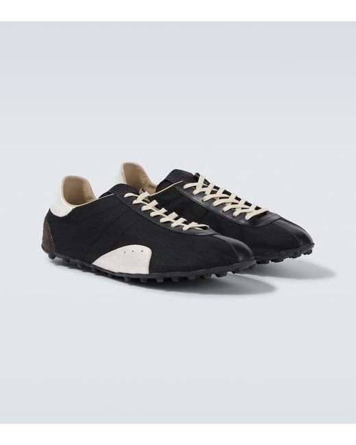 Sneakers Sprinters Con Pelle di Maison Margiela in Black da Uomo