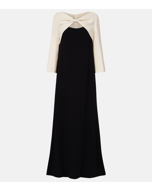 Valentino Black Silk Gown