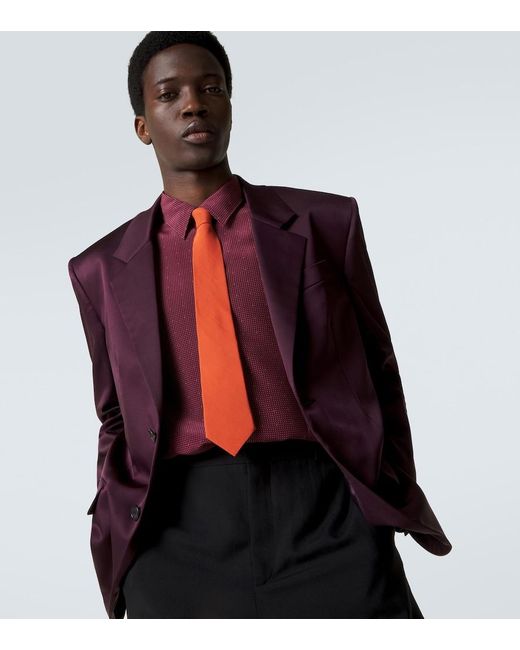 Cravatta di Saint Laurent in Orange da Uomo