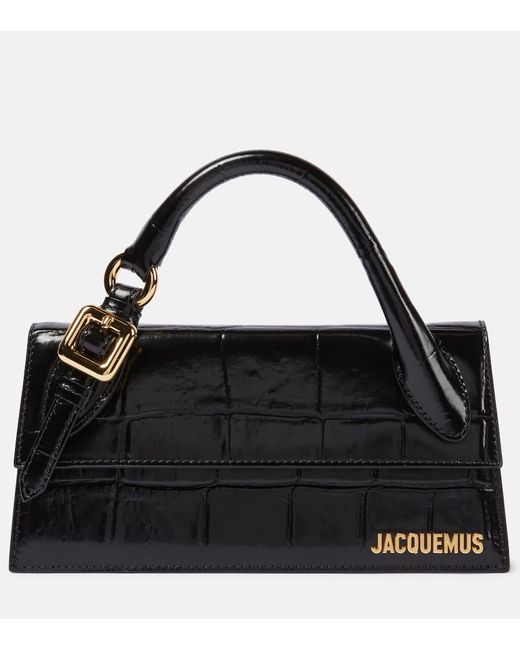 Jacquemus Black Le Chiquito Long Boucle Leather Shoulder Bag