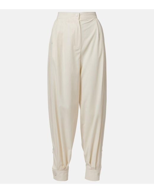 Max Mara White Coccole Cotton Pants