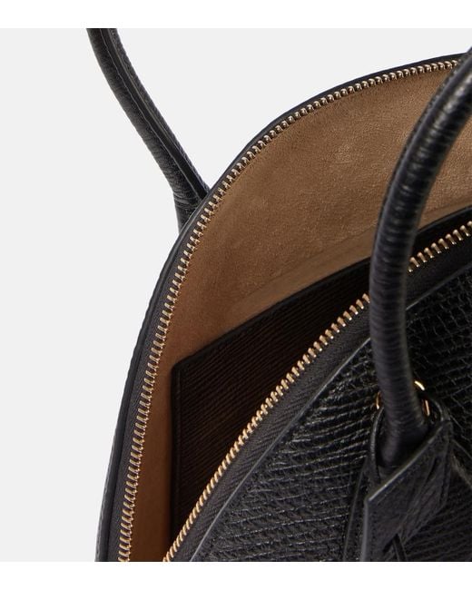 Alaïa Black Dome 25 Leather Tote Bag